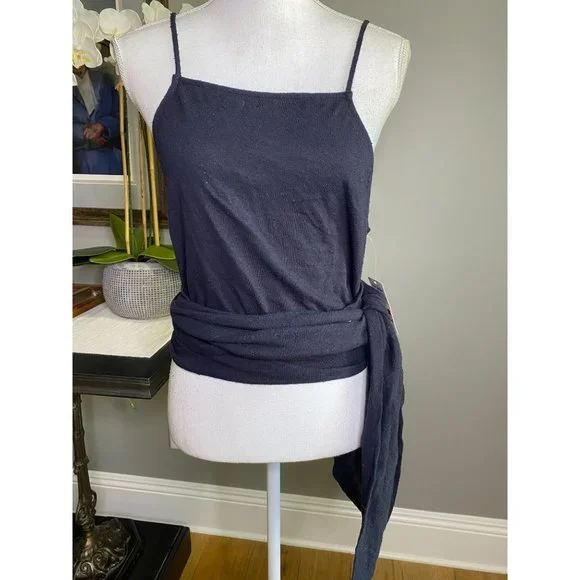 Free People Nikki Sleeveless Tank Top Black Women's Size S - Picture 4 of 8